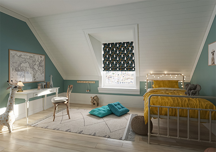 Hop To It, Noir - Roman Blind - Image 6